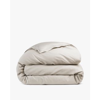 Egyptian Cotton Sateen Duvet Cover Antique White Full Queen