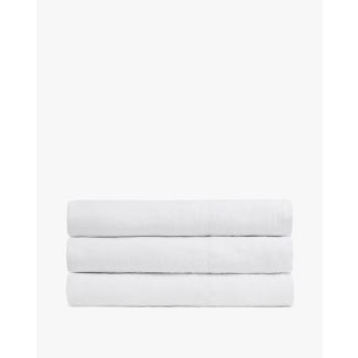 European Flax Linen Top Sheet White Twin Twin XL
